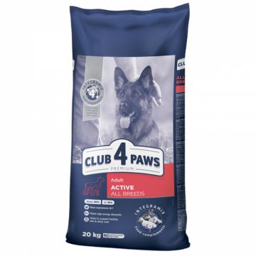 Club 4 Paws Hrana uscata caini activi, 20kg de firma originala