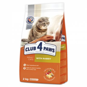 Club 4 Paws Premium Hrana uscata pisici adulte, cu Iepure 2kg ieftina