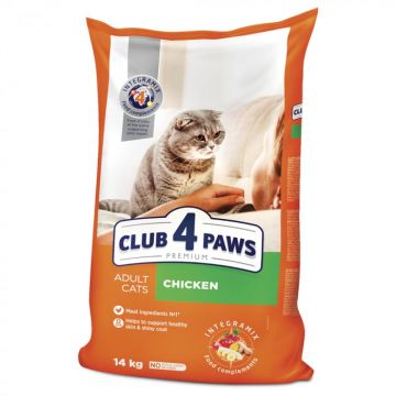 Club 4 Paws Premium Hrana uscata pisici adulte, cu Pui 14kg la reducere