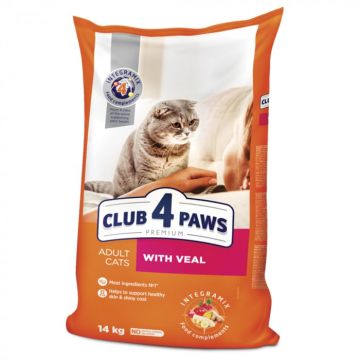 Club 4 Paws Premium Hrana uscata pisici adulte, cu Vita 14kg la reducere