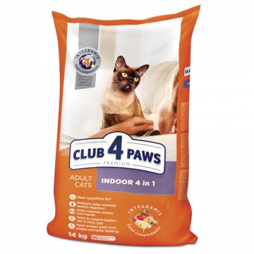 Club 4 Paws Premium Indoor Hrana uscata pisici adulte, 14kg de firma originala
