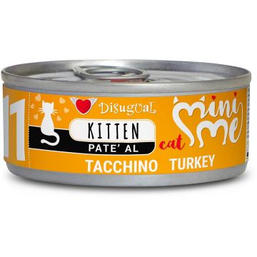 DISUGUAL MINI ME Conservă pentru KITTEN, pate curcan 85g