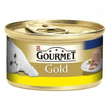 Hrana umeda pentru pisici Gourmet Gold Savoury Cake Vita si Rosii 85 g