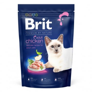 Hrana Uscata Brit Premium by Nature Cat Adult Chicken 1.5 kg