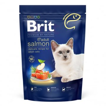Hrana Uscata Brit Premium by Nature Cat Adult Salmon 800 g ieftina