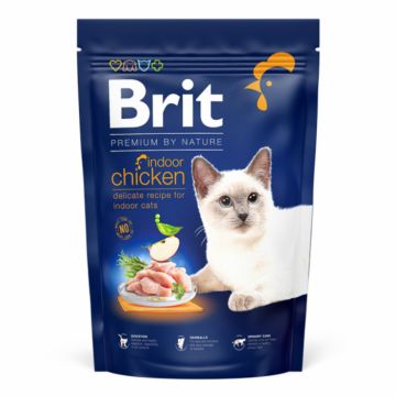 Hrana Uscata Brit Premium by Nature Cat Indoor Chicken 1.5 kg la reducere
