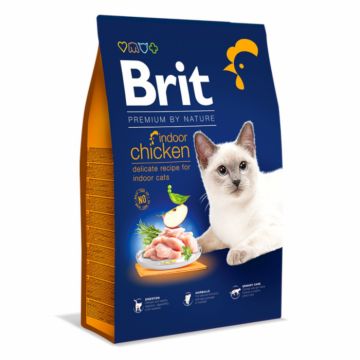 Hrana Uscata Brit Premium by Nature Cat Indoor Chicken 8 kg la reducere