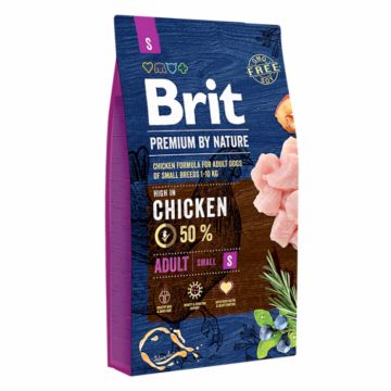 Hrana uscata pentru caini Brit Premium by Nature Adult Small 8 kg la reducere