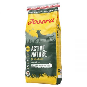 Josera Active Nature, XS-XL, Pasare și Miel, hrană uscată câini, activitate intensă, 15kg