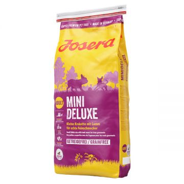 Josera Mini Deluxe, XS-S, Miel, hrană uscată fară cereale câini, sensibilităţi dentare, 15kg