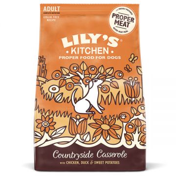 Lily's Kitchen Dog Chicken and Duck Countryside Casserole Adult Dry Food, 7kg