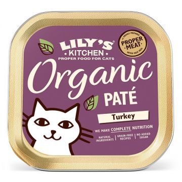 Lily's Kitchen pisică Adult Organic cu Curcan, 85g