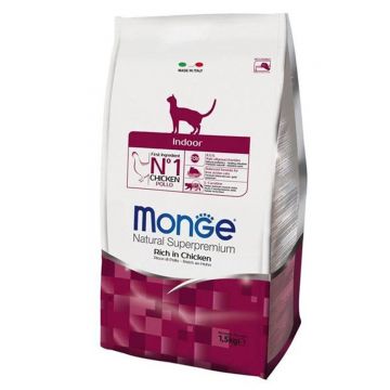 Monge Cat Natural, Indoor, pui, 10 kg ieftina