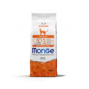 Monge Cat Natural Monoprotein, Sterilised, rata, 10 kg ieftina