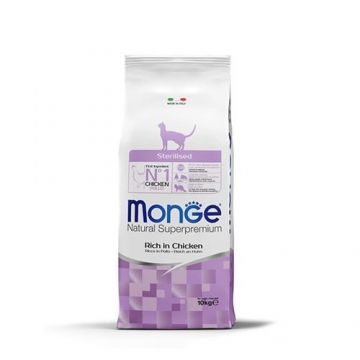 Monge Cat Natural Superpremium Sterilised, pui 10 kg ieftina