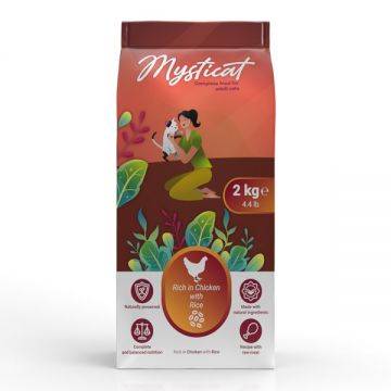 Mysticat Rich in Chicken with Rice Adult Cat 2kg