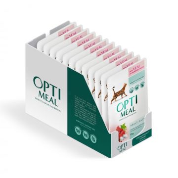 Optimeal Hrana umeda pisici adulte - cu Vita, set 12 0,085kg