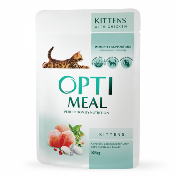 Optimeal Hrana umeda pisoi (kitten), set 12 0,085kg ieftina