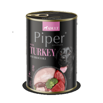 Piper Adult Dog, Carne de Curcan si Broccoli, 400 g