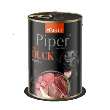 Piper Adult Dog, Carne de Rata si Pere, 400 g
