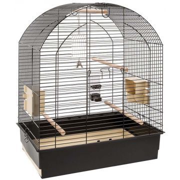 FERPLAST Colivie pentru păsări GRETA, gratii negre 69,5x44,5x84cm