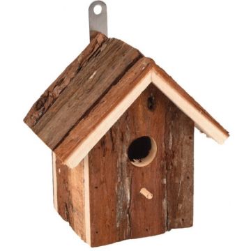 FLAMINGO Cuib GITANO din lemn pentru păsări, 15X11X16cm