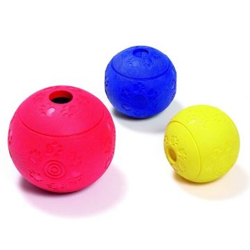 FLAMINGO Jucărie pentru câini Boomer Treatball, aromă de vanilie, dif culori