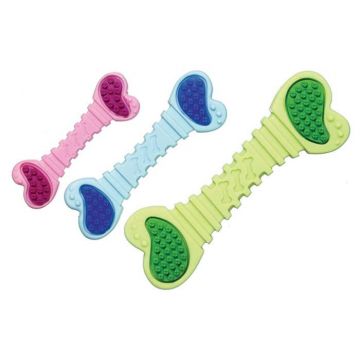 FLAMINGO Jucărie pentru căţeluşi Ruffus în formă de Os dentiţie, div culori de firma originala