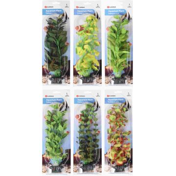 FLAMINGO Plante din textil pentru decor acvariu Brasil, M, 18cm, diverse modele