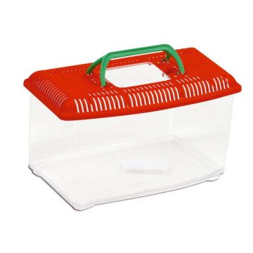 FOP Acvariu din plastic cu capac, diverse culori