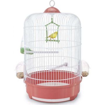 IMAC Colivie pentru canari MILLY albă - diametru 33x48cm