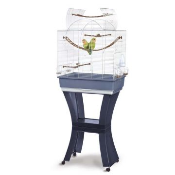 IMAC Colivie pentru păsări MATILDE Albastru, cu suport 58x38x71(143)cm