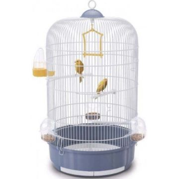 IMAC Colivie pentru păsări mici LUNA, albă, diam.40x65 cm