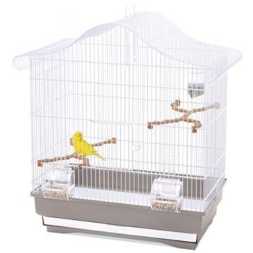 IMAC Colivie pentru păsări Serena Plus Albă/Bej, 50x30x50cm