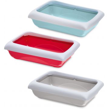 IMAC Litieră pentru pisici DODO, cu margini 45,5x31x12,8cm, diverse culori