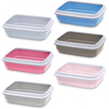 IMAC Litieră pentru pisici JERRY deschisă cu margine 50x40x14,5 cm, div. culori