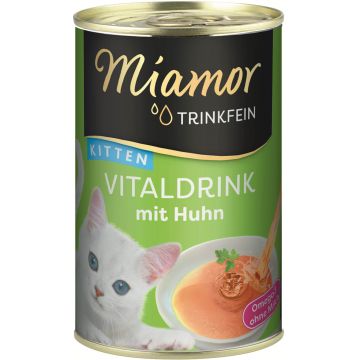 MIAMOR Vitality Drink Conservă KITTEN, supă cu Pui 135ml