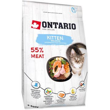 ONTARIO KITTEN Hrană uscată pentru pisicuţe, cu Somon