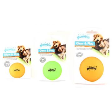 PAWISE Jucărie pentru câini Minge luminoasă din vinilin de firma originala
