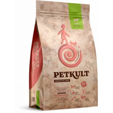PETKULT Sensitive JUNIOR medium, talie medie, Miel şi orez de firma originala