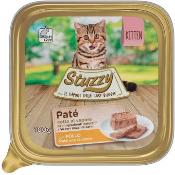 STUZZY KITTEN Pate pentru pisicuţe, cu Pui 100g