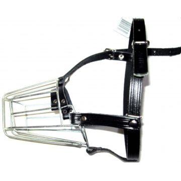 TRUSINA Botniţă pentru câini, piele şi metal, diverse rase de câini