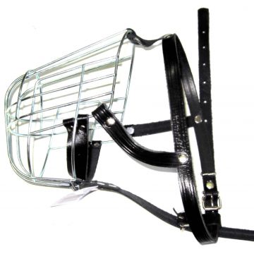 TRUSINA Botniţă pentru câini, piele şi metal, diverse rase de câini