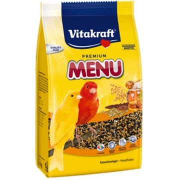 VITAKRAFT Menu VITAL cu Ierburi, Hrană completă pentru Canari