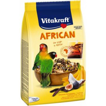 VITAKRAFT Premium Menu African pentru Agapornis, cu Smochine şi Curmale 750g de firma originala
