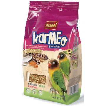 VITAPOL KarMeo Premium Hrană completă pentru agapornis(papagali amorezi) 500g