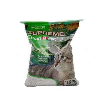 Asternut igienic pentru pisici, Croci, Supreme Clean, cu eucalipt, 10 kg, c4025712