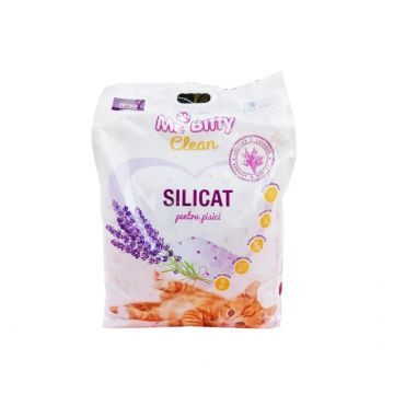 Asternut igienic pentru pisici, Mr. Biffy, Silicat Lavanda, 15 L, sl150