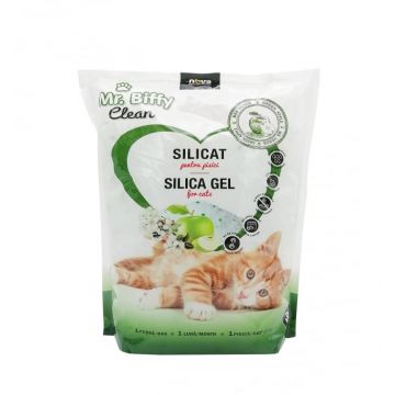 Asternut igienic pentru pisici, Mr. Biffy, Silicat, mar verde, 3.6 L, sm360
