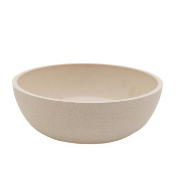 Castron pentru caini si pisici, Croci, Bamboo Stone, din bambus, antiderapant, 1000 ml, alb-bej, c6159033